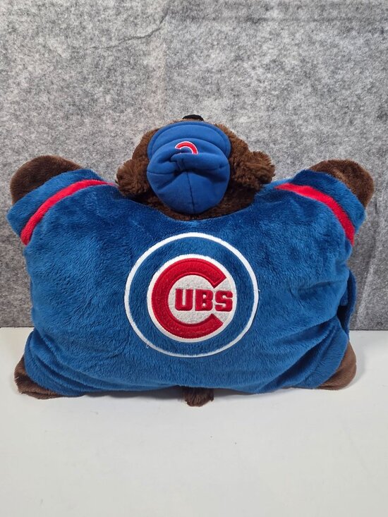 Chicago Cubs Other - Chicago Cubs MLB Pillow Pet Bear Plush Blue Baseball Sporty Fan Room Decor